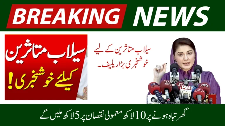 CM Punjab Launches Relief Card for Flood Victims