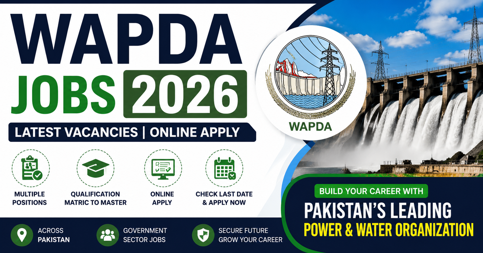 WAPDA Jobs 2026 online apply